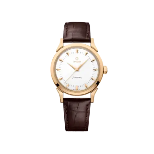 Seamaster 37 Moonshine Gold On Alligator Ref. 522.53.37.20.04.001