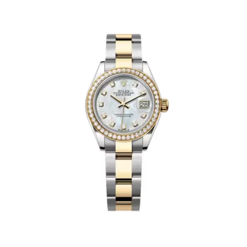 Lady-Datejust Oyster, 31mm, Oystersteel, Yellow Gold & Synthetic Stones Ref. 279383RBR-0020