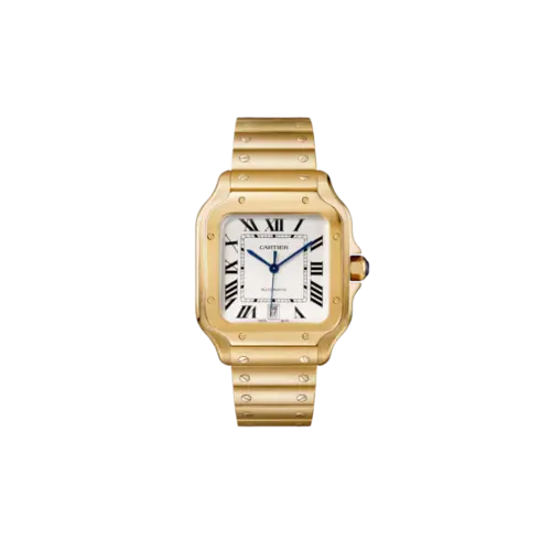 Santos de Cartier Large Yellow Gold – Brown Dial Ref WGSA0009