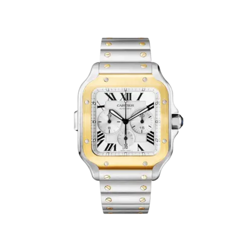 Santos de Cartier XL Chronograph Steel Gold CRW2SA0008