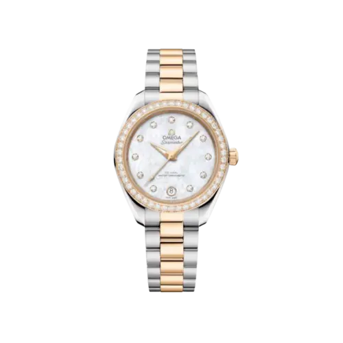 Seamaster Aqua Terra 150M 30 mm, steel ‑ Moonshine gold on steel ‑ Moonshine gold Ref. 220.25.30.20.55.001